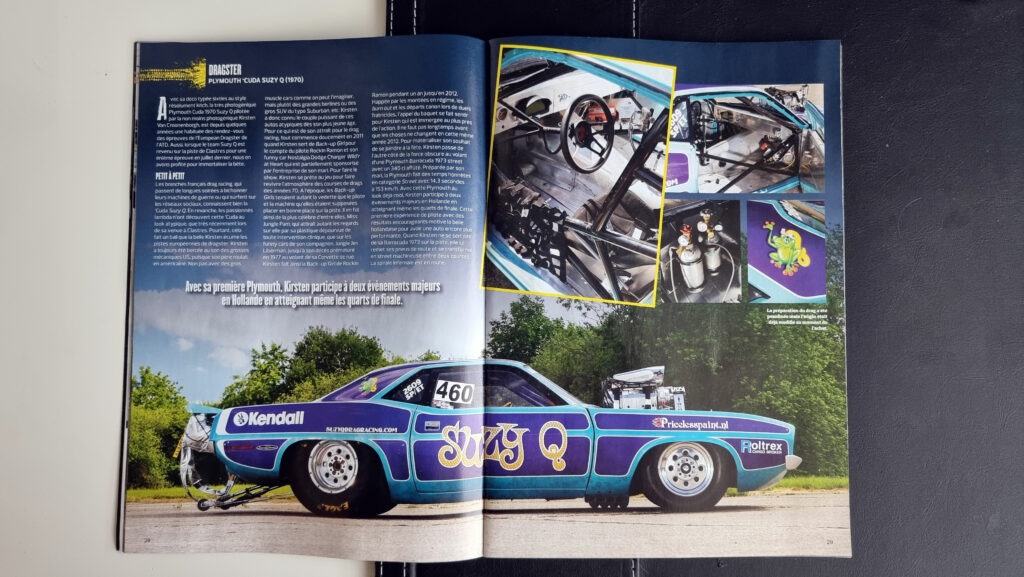 SuzyQ and Kirsten are shown in a full colour article in the French Nitro Magazine